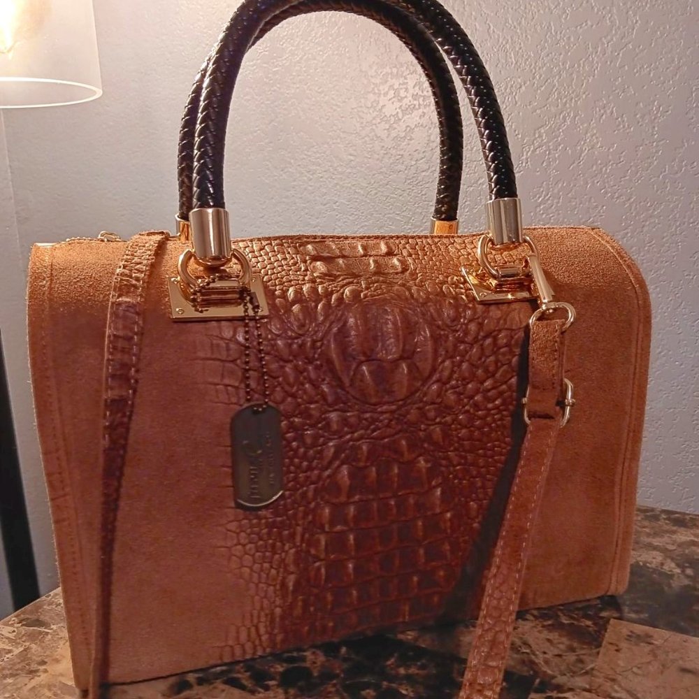 Anacapri Tan Women's Tote Bag by Firenze Artegiani | Size OS